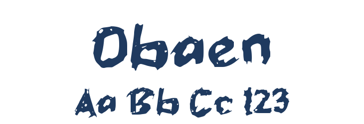 Obaen Font Preview