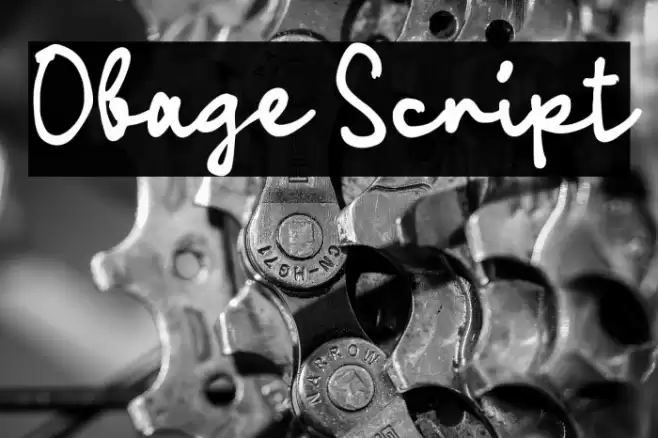 Obage Script Caratteri examples