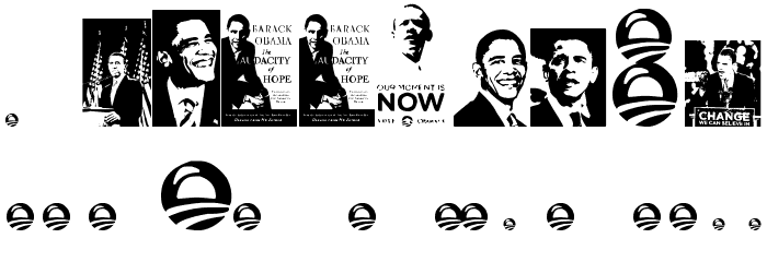 Obama Шрифта ДРУГИЕ символов