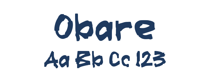 Obare Font Preview