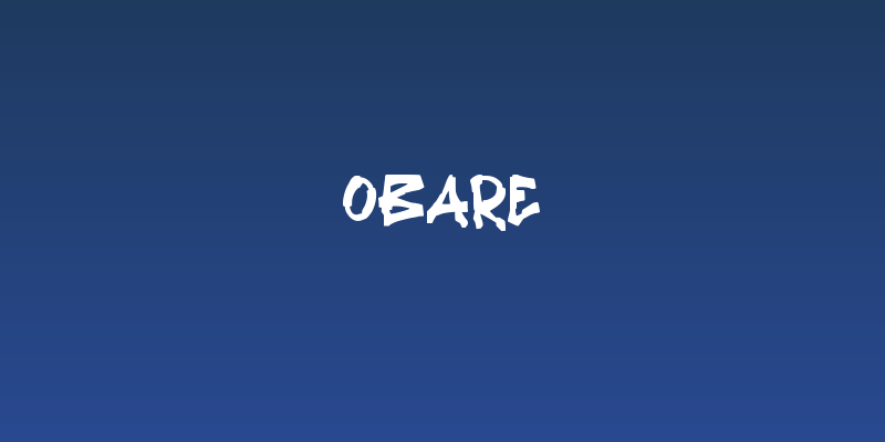 Obare Social Header