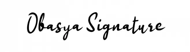 Obasya Signature Font