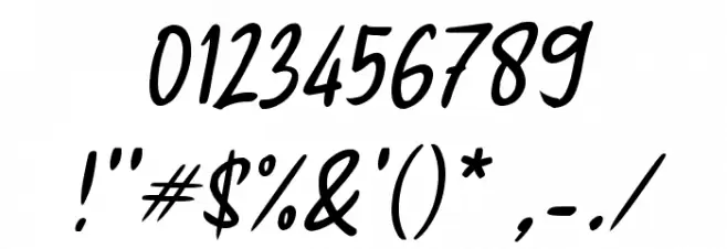 Obasya Signature Font Alte caractere