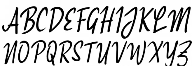 Obasya Signature Font Litere mari