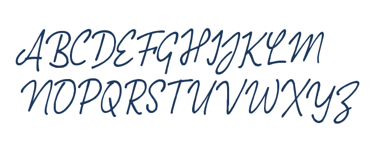 Obayani Script Uppercase