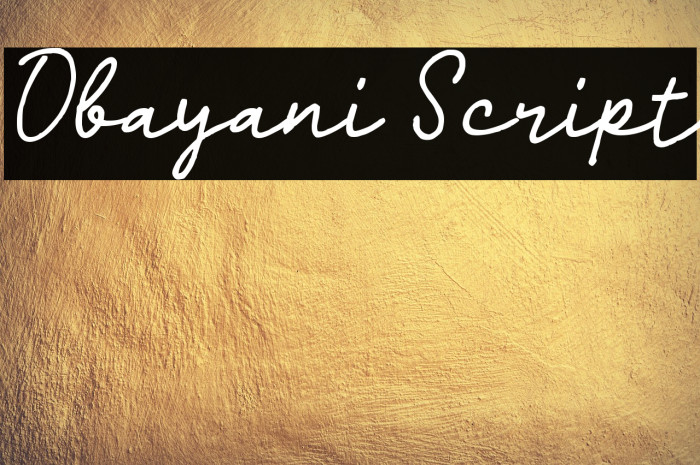 Obayani Script Example 2