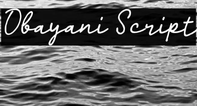 Obayani Script Font examples
