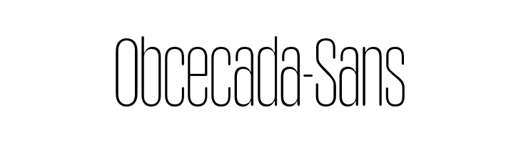 Obcecada-Sans Font