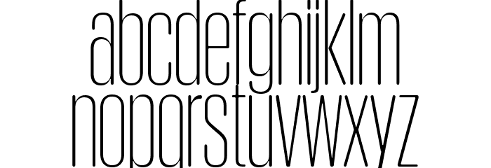 Obcecada-Sans Font LOWERCASE