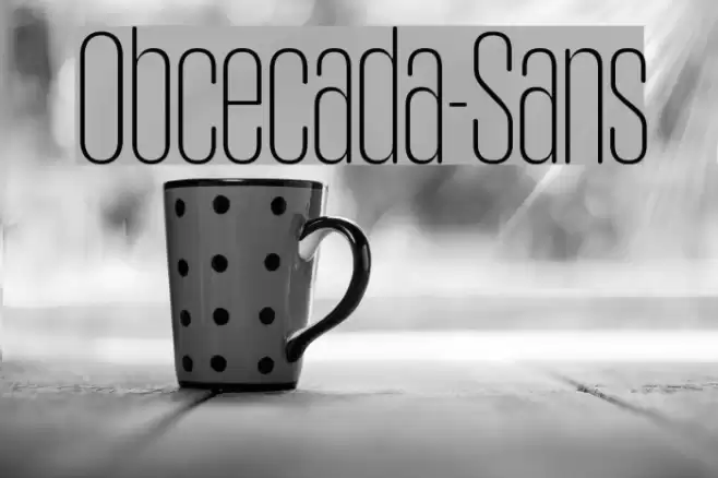 Obcecada-Sans フォント examples