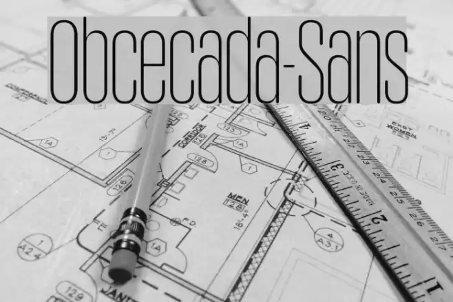Obcecada-Sans フォント examples