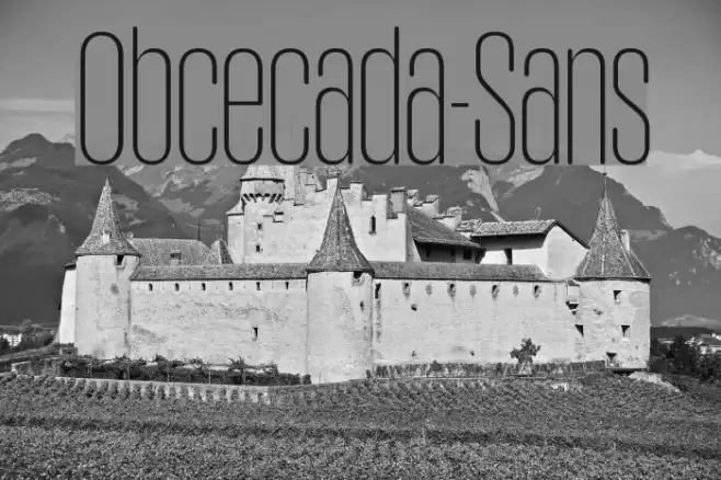 Obcecada-Sans フォント examples