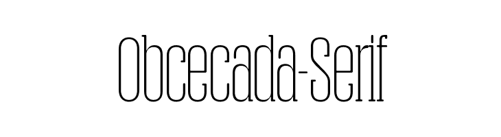 Obcecada-Serif फ़ॉन्ट
