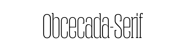Obcecada-Serif  Frei Schriftart Herunterladen