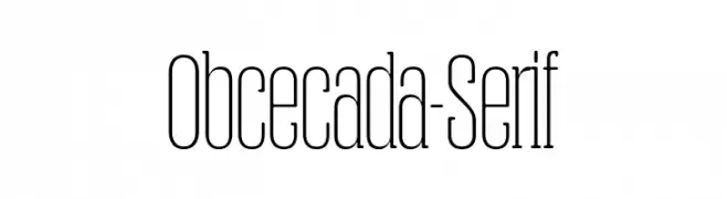 Obcecada-Serif  لخطوط تنزيل