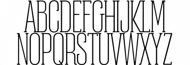 Obcecada-Serif Fonte MAIÚSCULAS