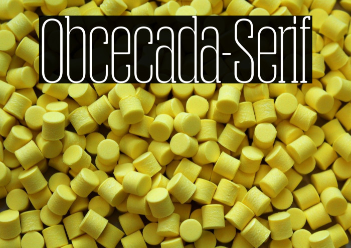 Obcecada-Serif Font examples