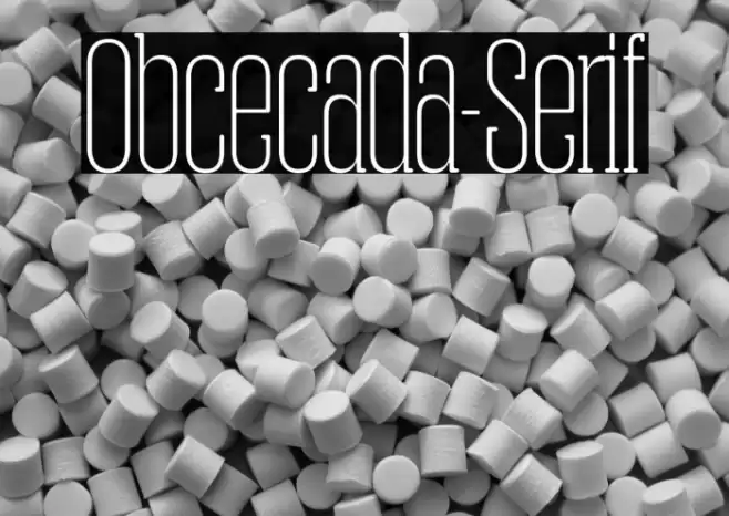 Obcecada-Serif フォント examples