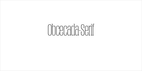 Obcecada-Serif Logo