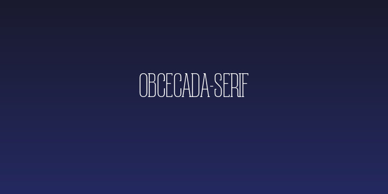 Obcecada-Serif Social Header