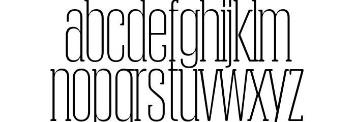 Obcecada-Serif Font LOWERCASE