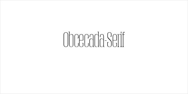 Obcecada-Serif Logo