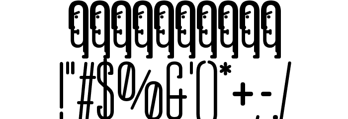 ObcecadaSerif-Bold Font OTHER CHARS