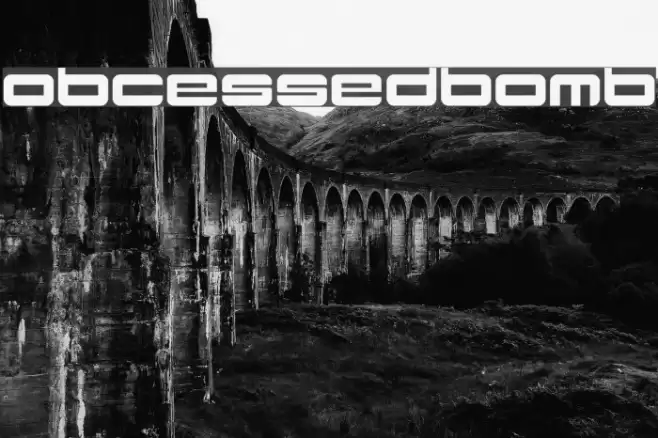 ObcessedBomb Font examples