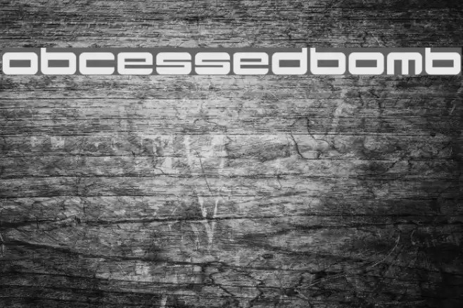 ObcessedBomb Font examples