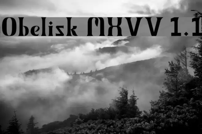 Obelisk MXVV 1.1 フォント examples