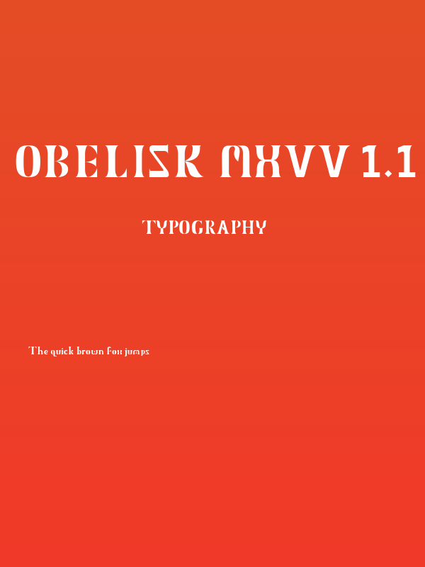 Obelisk MXVV 1.1 Poster