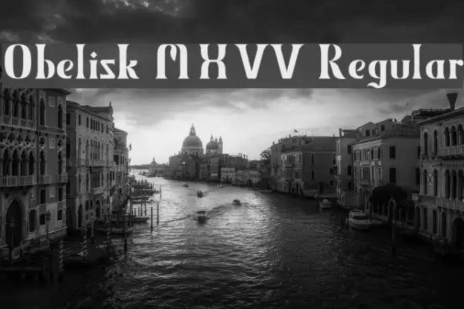 Obelisk MXVV Regular フォント examples