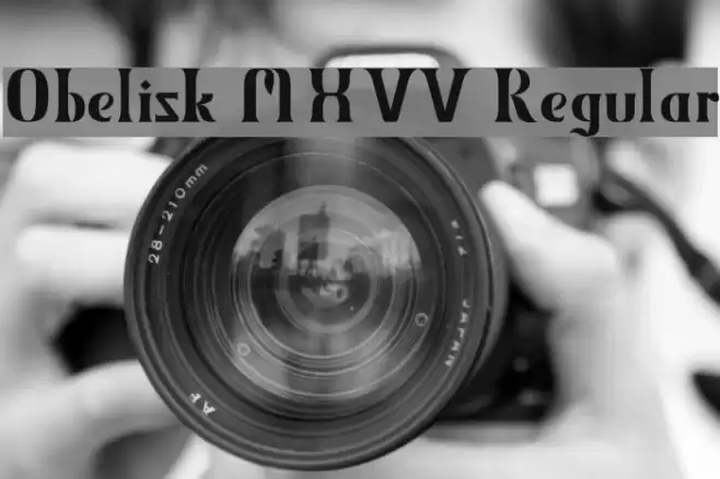Obelisk MXVV Regular フォント examples