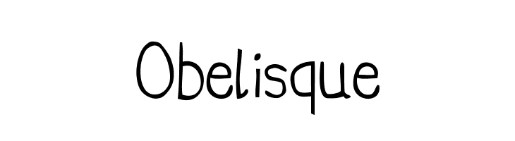 Obelisque Font