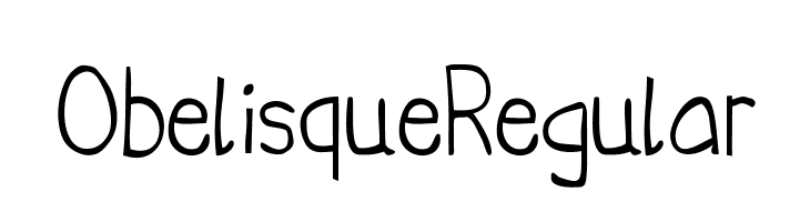 ObelisqueRegular Font