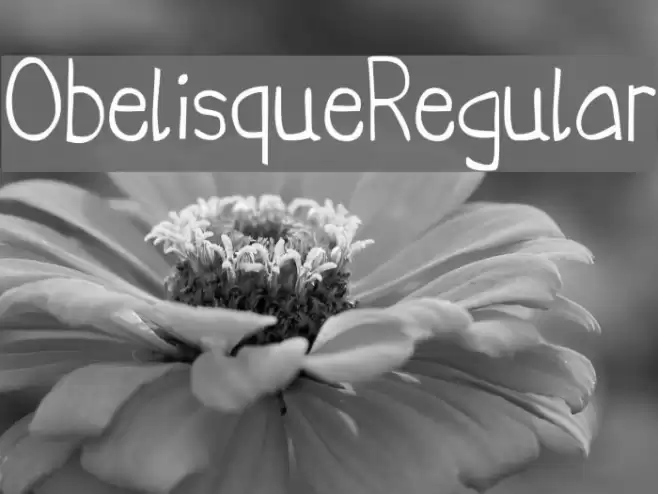 ObelisqueRegular フォント examples