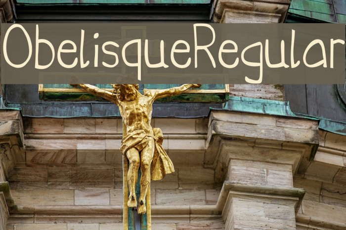 ObelisqueRegular Font examples
