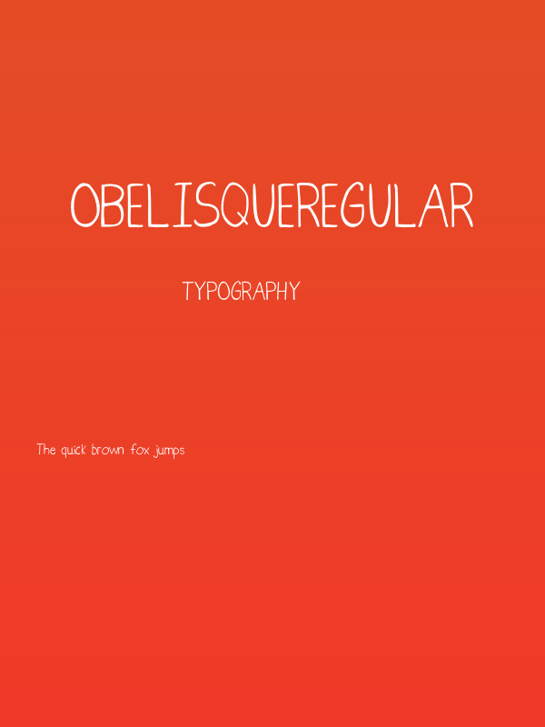 ObelisqueRegular Poster