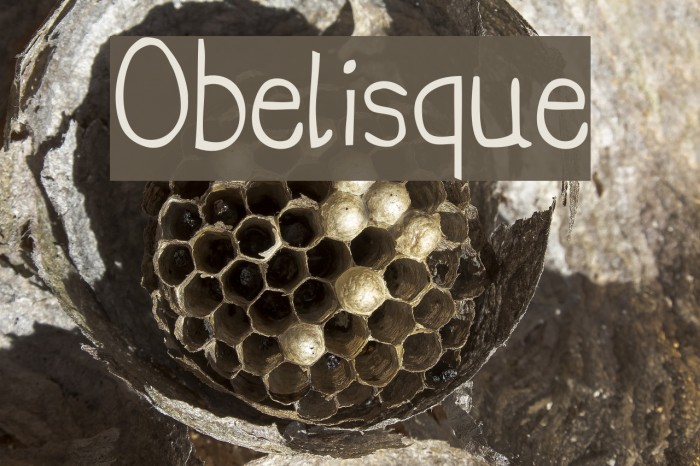 Obelisque Font examples