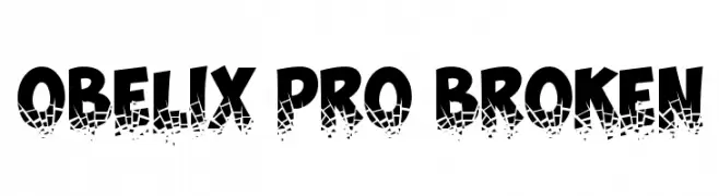Obelix Pro Broken  font caratteri gratis