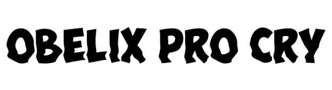 Obelix Pro Cry  font caratteri gratis