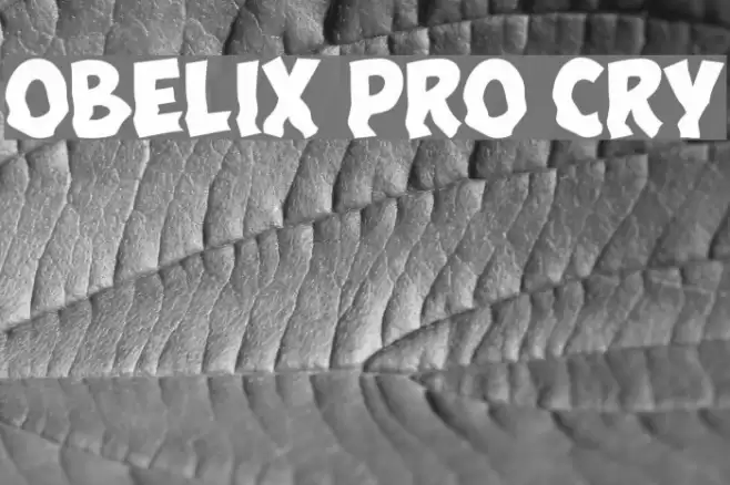 Obelix Pro Cry Font examples