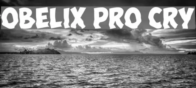 Obelix Pro Cry Font examples