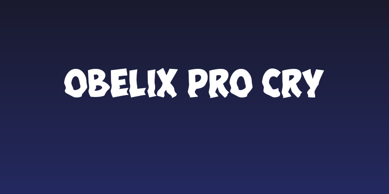 Obelix Pro Cry Social Header