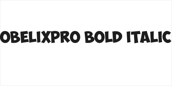 ObelixPro Bold Italic Logo