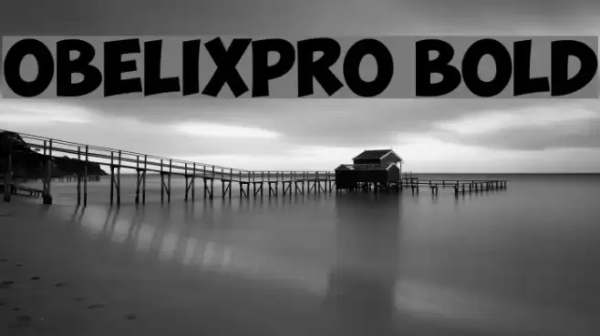 ObelixPro Bold Font examples