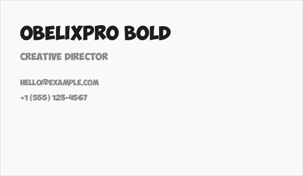 ObelixPro Bold Business Card