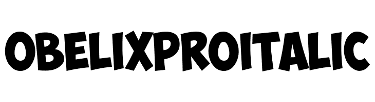ObelixPro Italic Шрифта