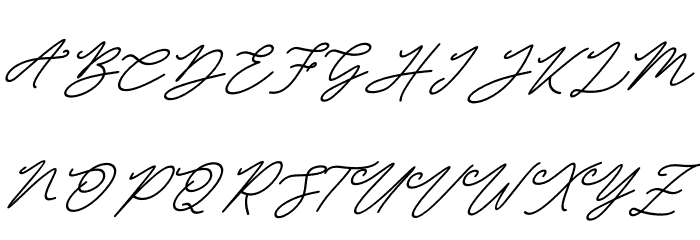 Obellia Script Font UPPERCASE