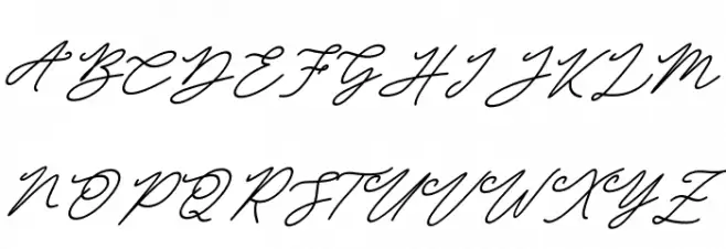 Obellia Script Font Litere mari
